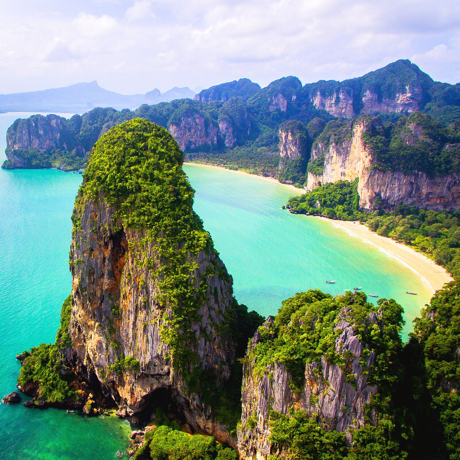 Railay beach, Railay beach in Krabi Thailand, Anek Suwannaphoom