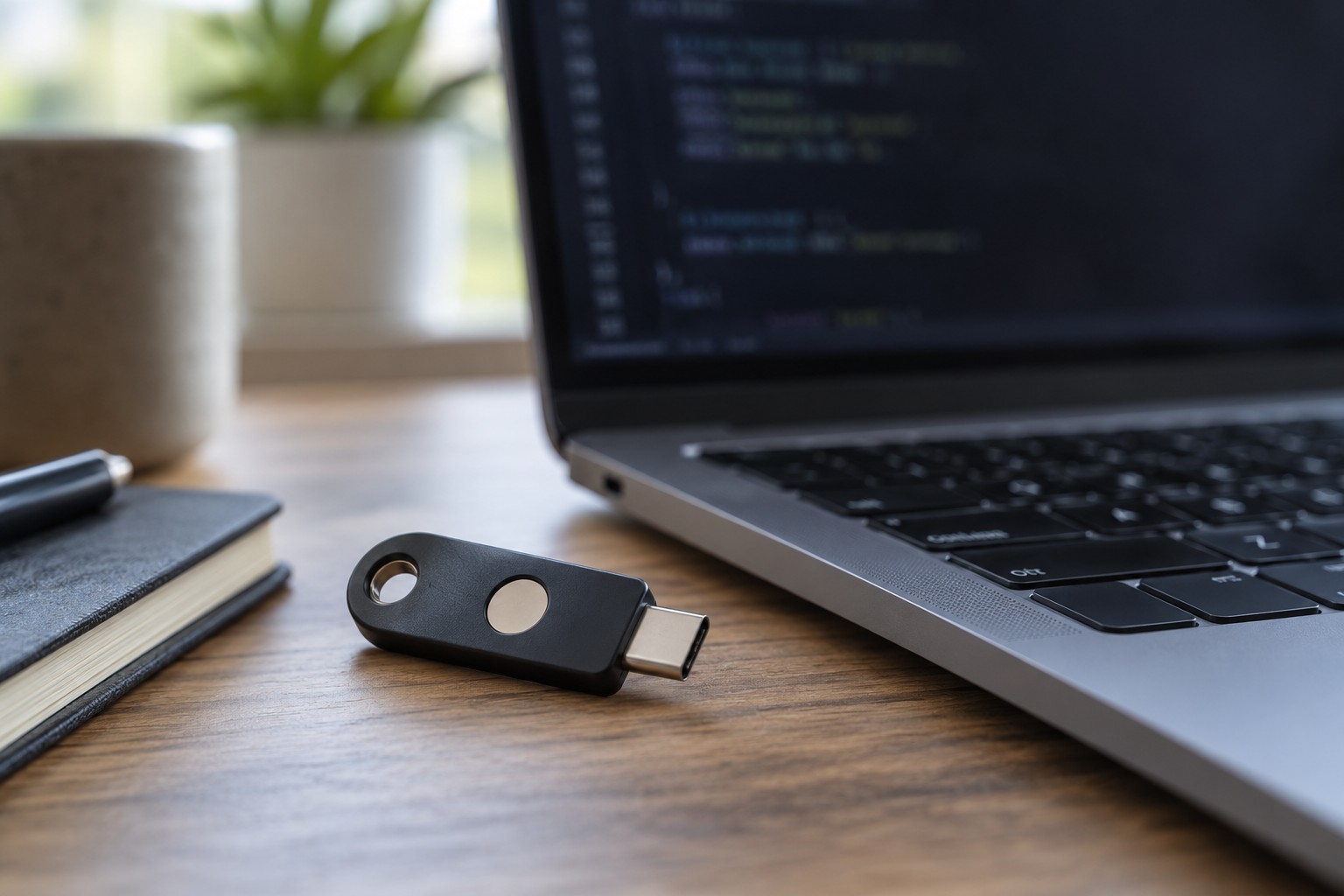 A security key illustrates cryptographic verification. AI-generated illustration; it does not depict Satoshi's possessions.