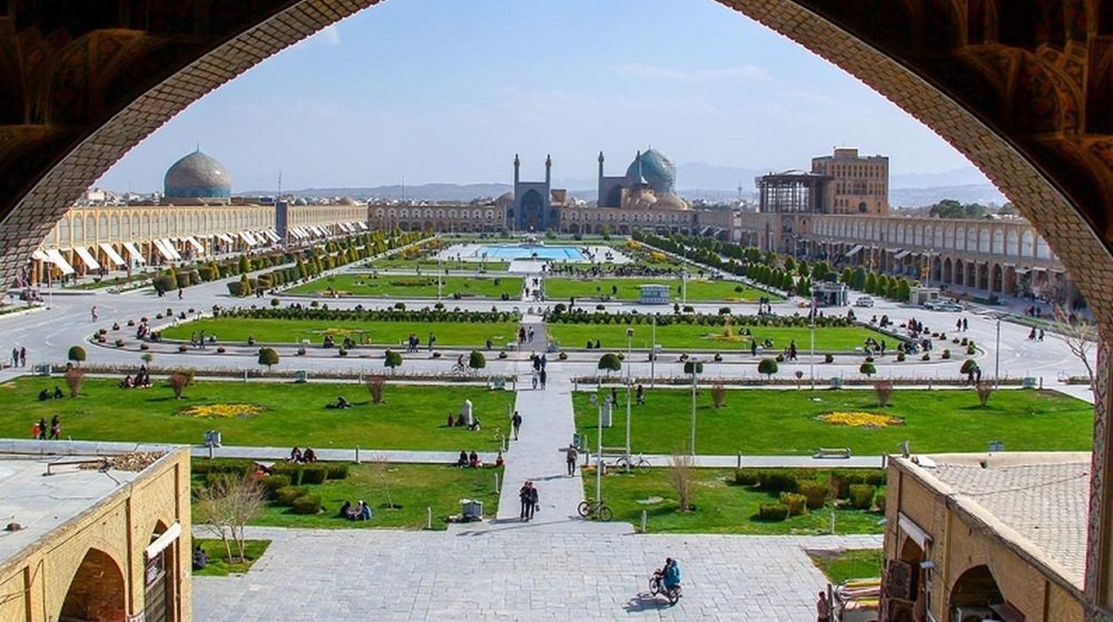 The Naqsh E Jahan Square And Shah Mosque At Isfahan