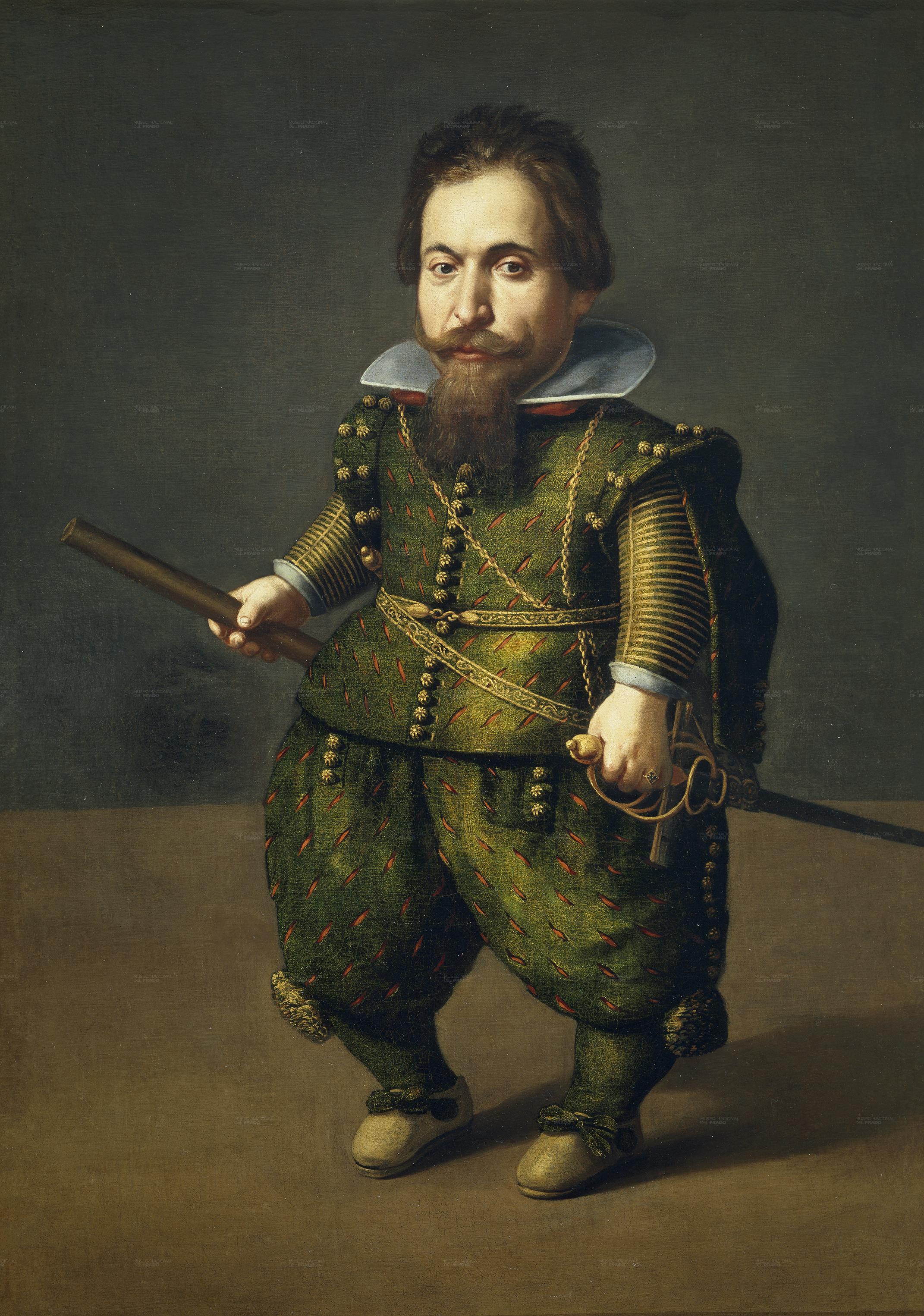 Portrait of a Buffoon, about 1626. Juan van der Hamen y León. Museo Nacional del Prado. Public domain.