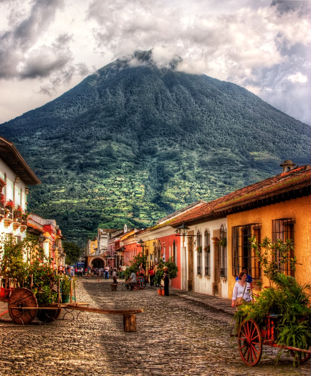 Volcan De Agua In Antigua Guatemala Pedro Szekely