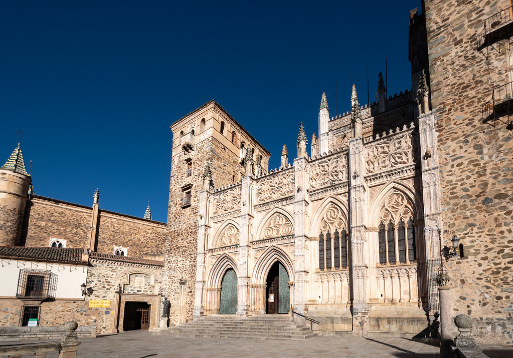 Front The Royal Monastery Of Santa Maria Of Guadalupe