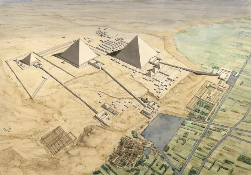 Giza Necropolis During Old Kingdom