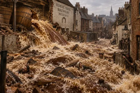 London’s beer flood: The industrial disaster that burst through a brewery