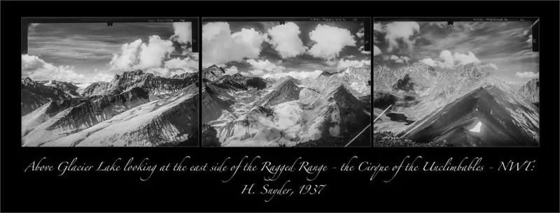 Brintnell Glacier The Ragged Range In Front Nwt Snyder