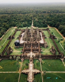 Angkor Wat aerial view