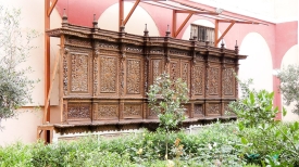 Balcony of the former house of Francisco Pizarro in Lima
