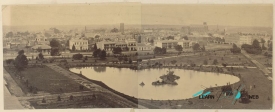 Carlton Gardens and The Royal Exhibition Building old photo