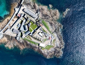 Castle Cornet in Guernsey from above