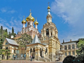 Cathedral of St ALeksandr Yalta crimea Ukranie