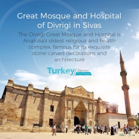Divrigi Great Mosque and Hospital billboard Sivas Turkey