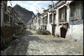 Gyantse Dzong from town
