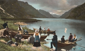 Hardangerfjord old photo