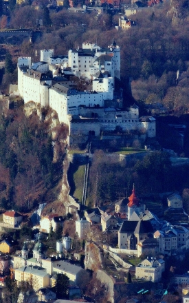 Hohensalzburg castle in Salzburg funicular