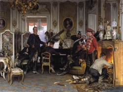 In the Troops Quarters outside Paris Anton von Werner