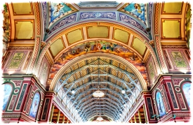 Interior paintings on the Royal Exhibition Building