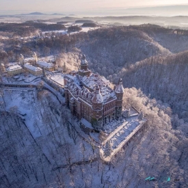 Ksiaz Castle winter