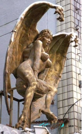 Lilith Bronze Sculpture located in Malbork Castle