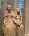 Limestone statue of Horemheb and Amenia