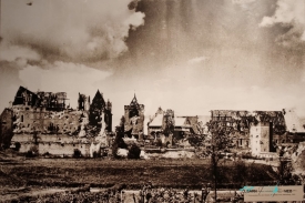 Malbork castle destroyed in World War II