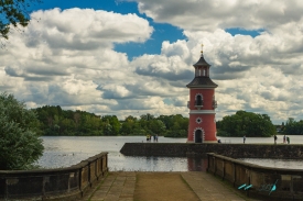 Moritzburg Castle Lighthouse with jetty