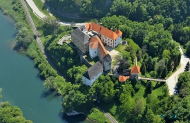 Ozalj Castle Aerial View