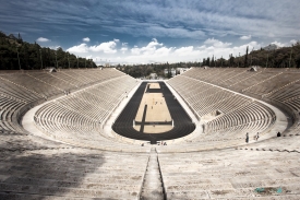 Panathenaic stadium hosted the first modern Olympic Games