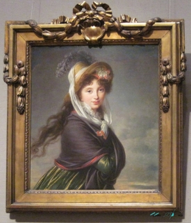 Portrait of a Young Woman painting by Vigee Lebrun in 