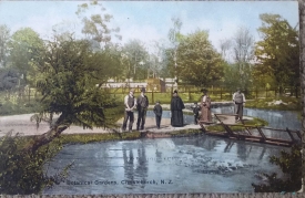 Postcard of Christchurch Botanic Gardens, posted .jpeg