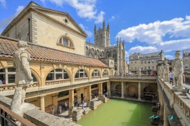Roman Baths in Bath Spa England