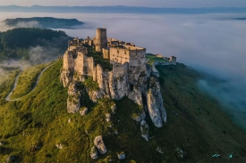 Spis Castle clouds