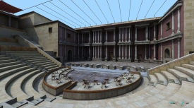 Teatro Romano de Cartagena modelo virtual