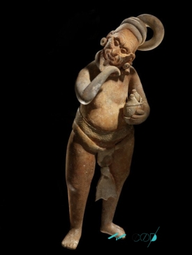 The Drunkard A Maya clay figurine from Jaina Island Circa  to  CE.jpeg