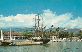 The Lahaina yacht harbor