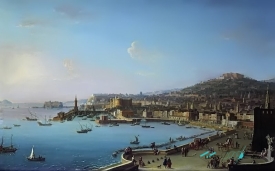 View of Naples with the Castel Nuovo Antonio Joli