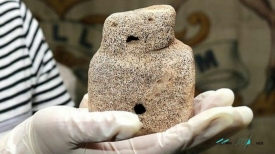 figurine found at Neolithic site of Skara Brae