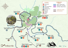 mapa camino inca