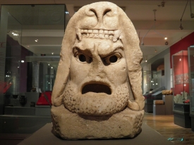 mask of Hercules found in the Hadrianic Theatre at Heraclea Lyncestis