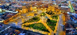 plaza de armas cusco night