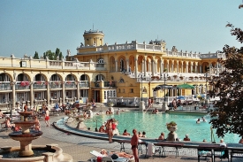 poll in Szechenyi Thermal Bath Budapest