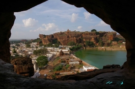 seen from the caves at Badami