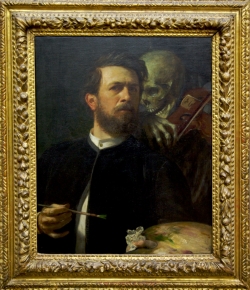 self portrait with death playing the fiddle arnold bocklin