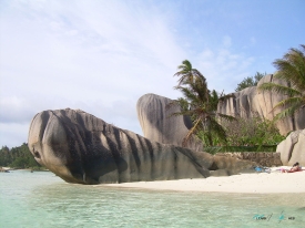 stones in La Digue Seychelles